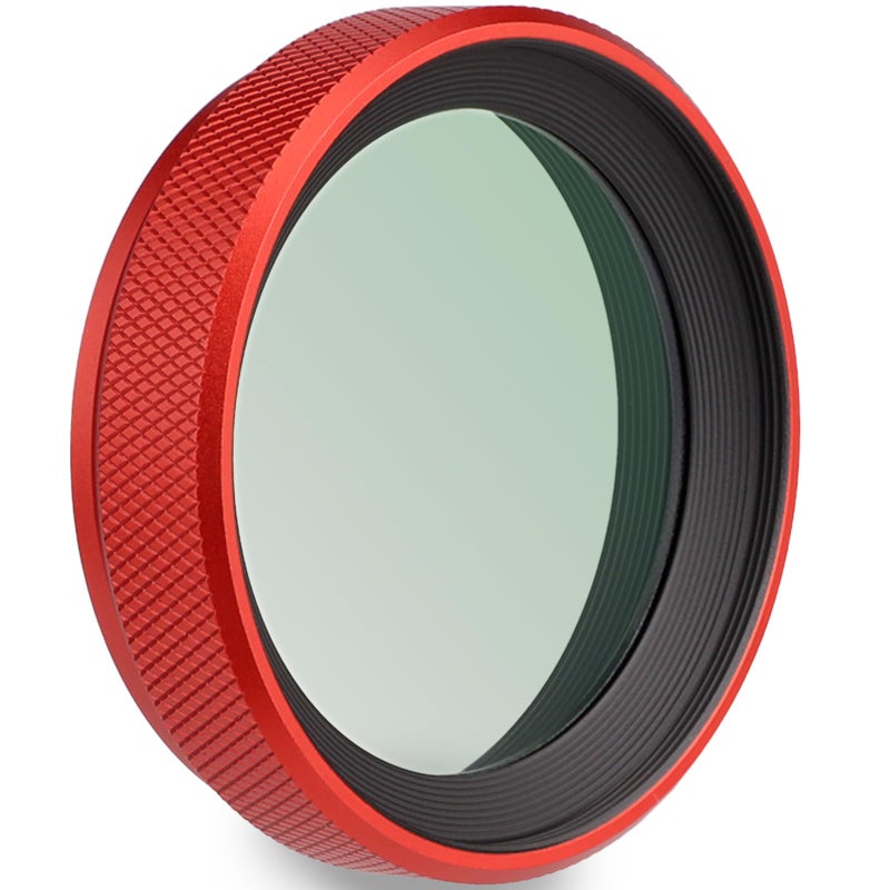 Haoge غطاء عدسة معدني Haoge LUV-X54R مع حماية MC UV فلتر عدسة فوق بنفسجية متعددة الطلاء لكاميرا Fujifilm X100VI Fuji X100V باللون الأحمر - Image 1